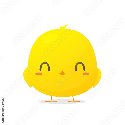 Cute cartoon chicken vector