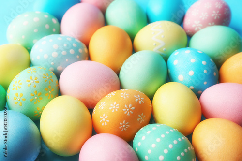 Colorful Easter eggs background