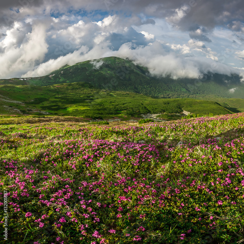 Landscape with Mountain and Clouds