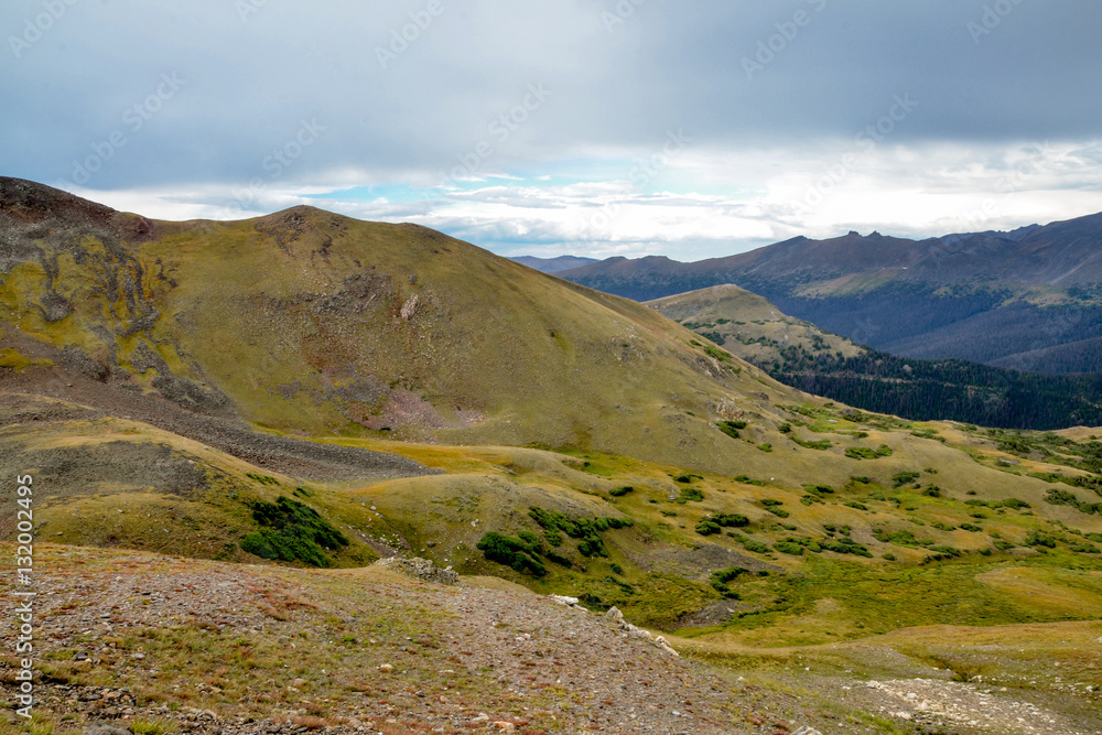 alpine tundra and mountain view from Lava Cliffs Overlook on Trail Ridge Road
Rocky Mountain National Park, Larimer County, Colorado, USA alpine tundra and mountain view from Lava Cliffs Overlook on Trail Ridge Road
Rocky Mountain National Park, Larimer County, Colorado, USA