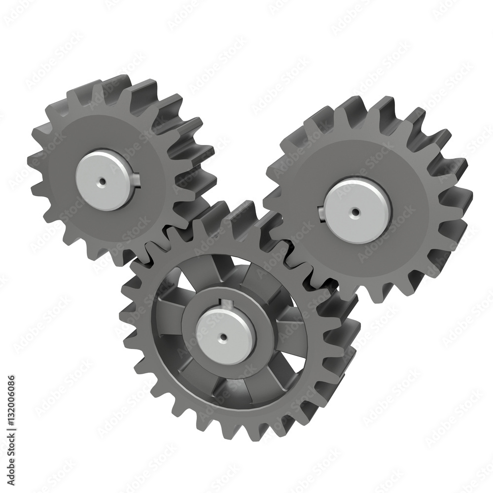 3D model of gear transmission element 3D model of gear transmission element
