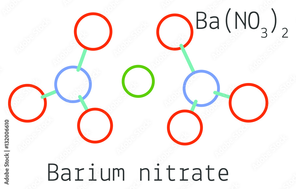 BaN2O6 Barium nitrate molecule BaN2O6 Barium nitrate molecule