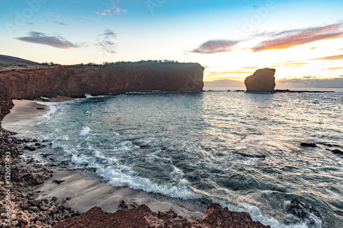 Sweeping Waves off Lanai Coast photo