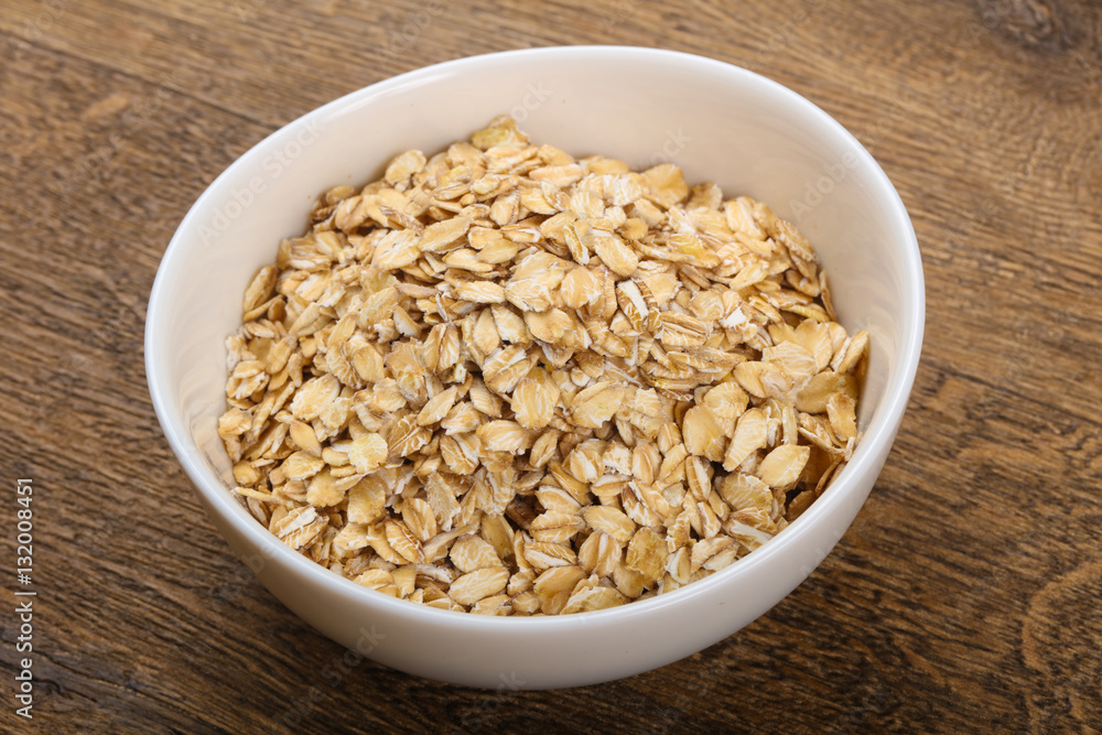 Raw oatmeal Raw oatmeal