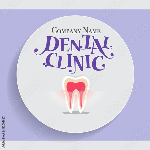 Dental Background with Healthy Teeth. Vector illustration