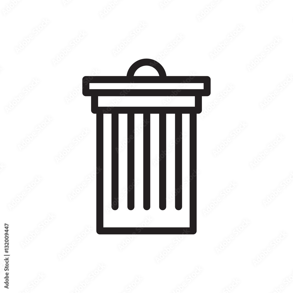 trash bin icon illustration trash bin icon illustration