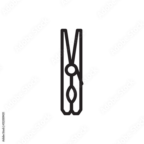 cloth pin icon illustration