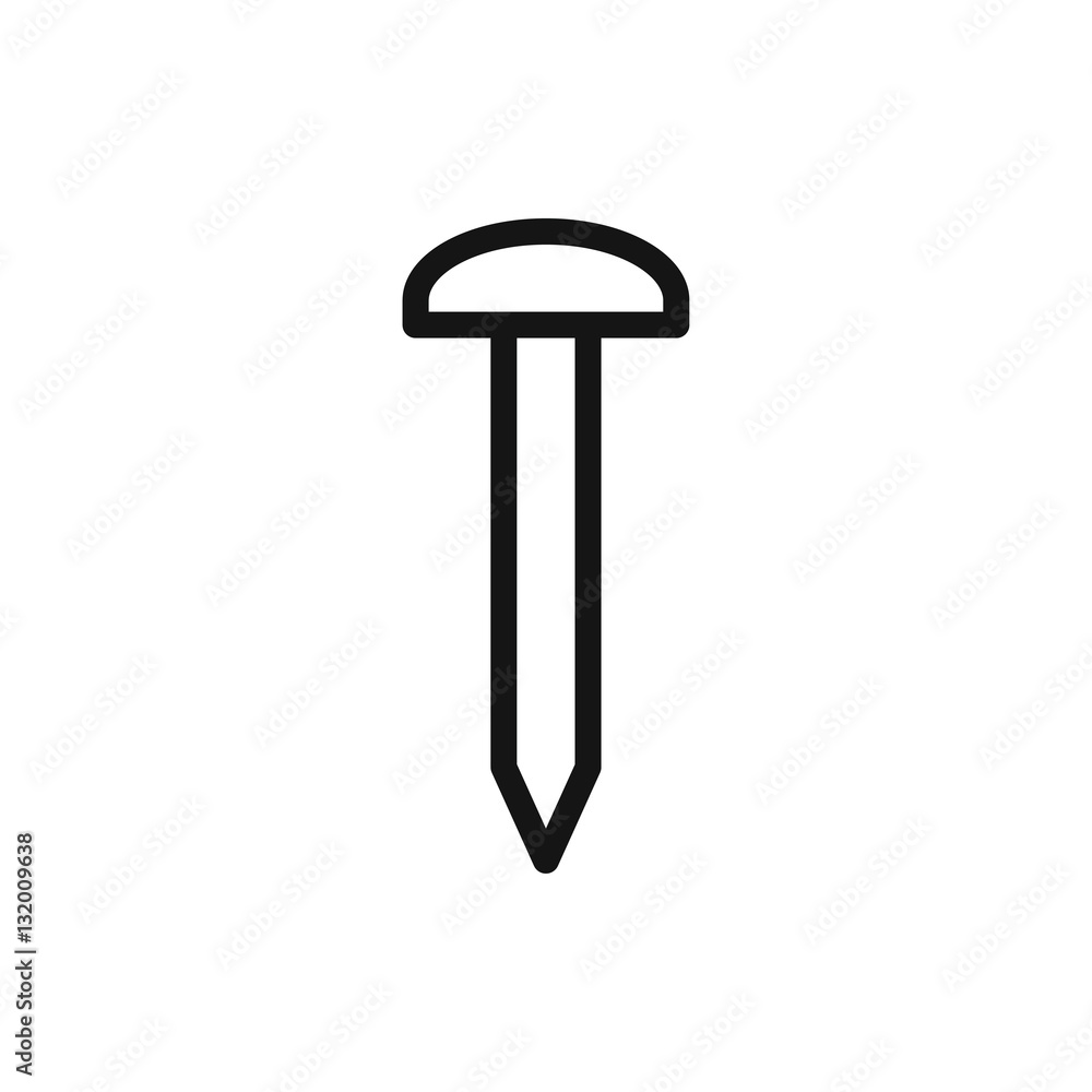 nail icon illustration nail icon illustration