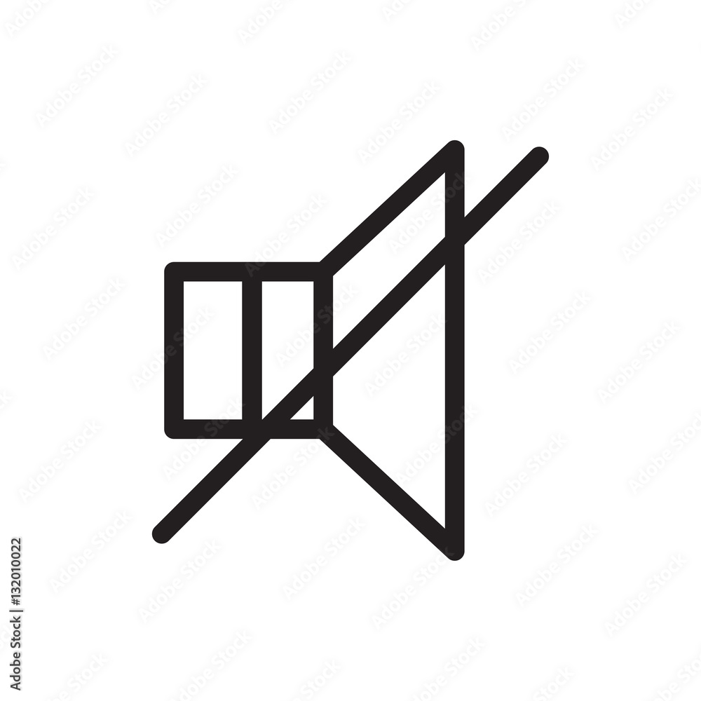no sound icon illustration no sound icon illustration