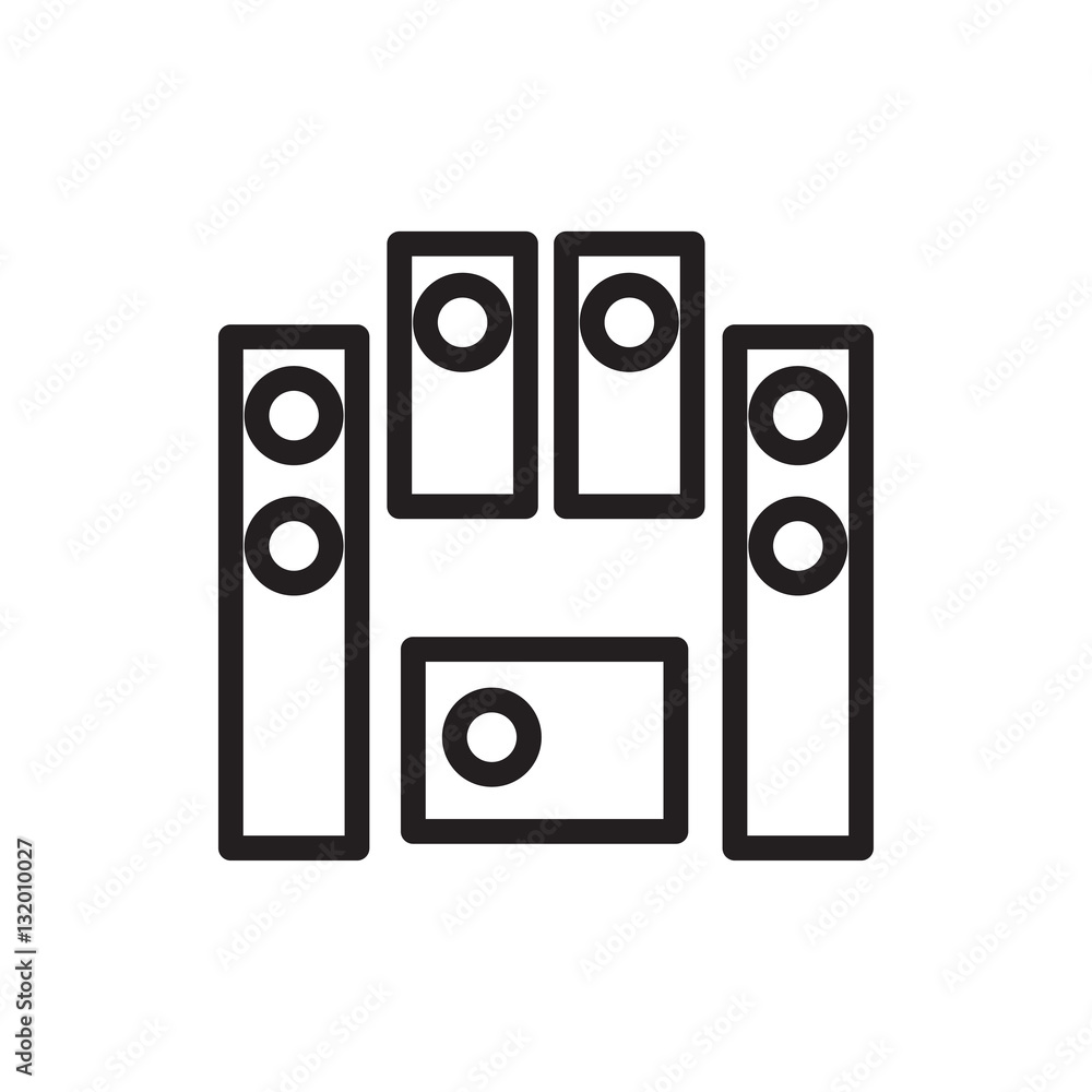loud speaker set icon illustration loud speaker set icon illustration