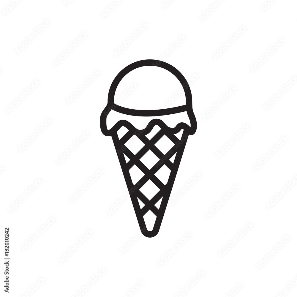 ice cream icon illustration ice cream icon illustration
