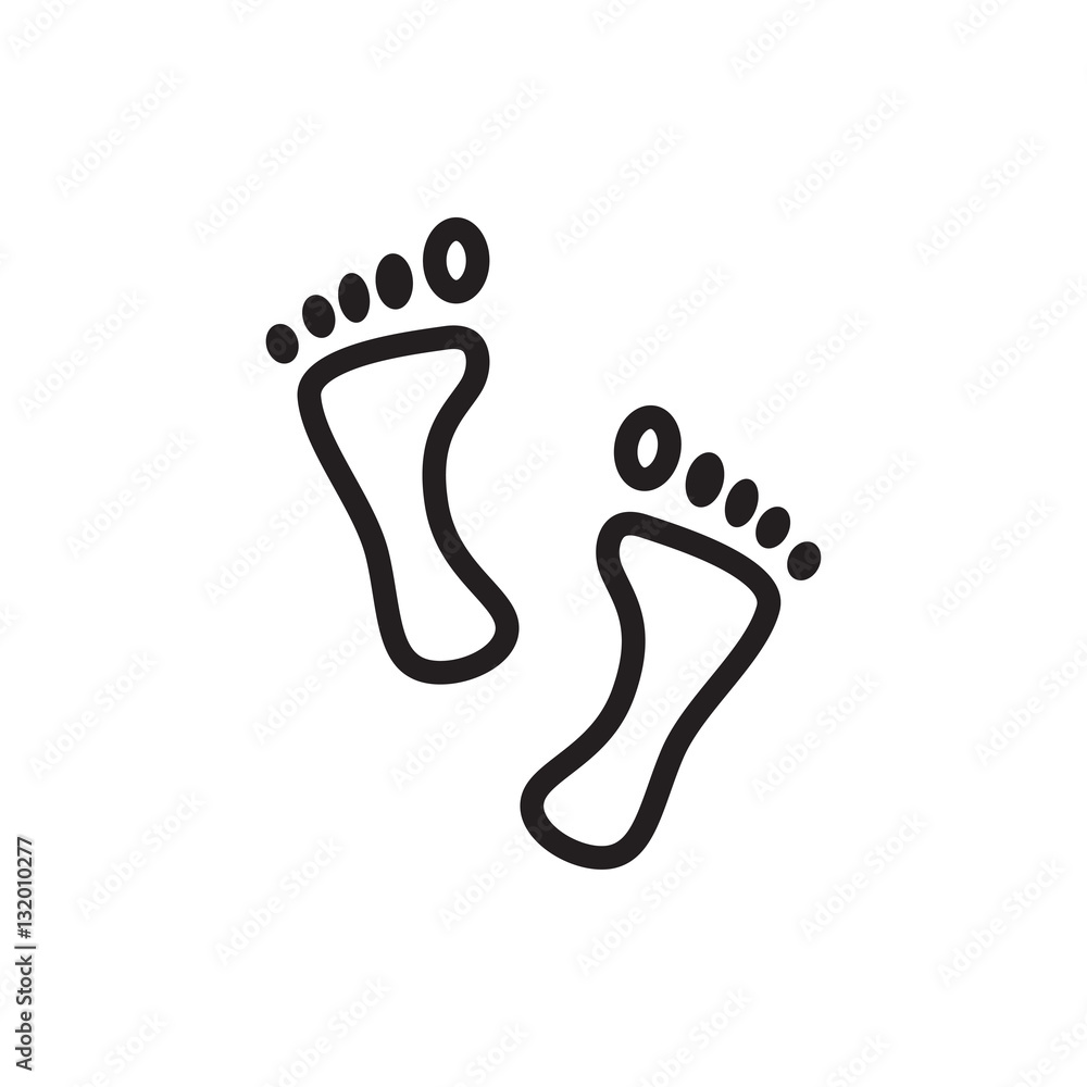 foot icon illustration foot icon illustration