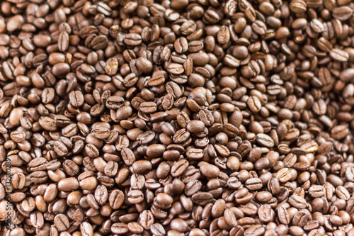 roasted coffee bean background and texture
