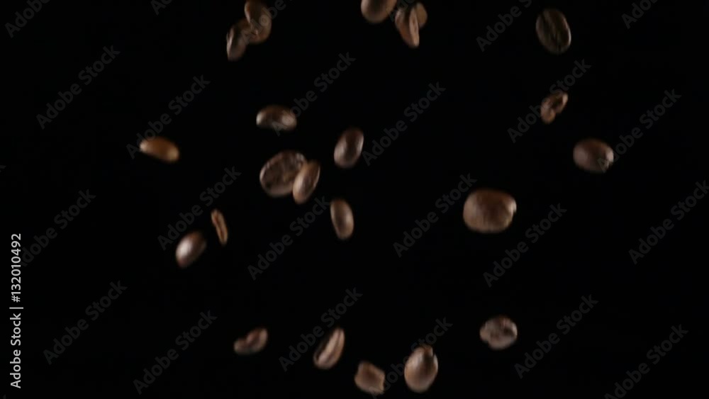 coffee beans in a free fall coffee beans in a free fall