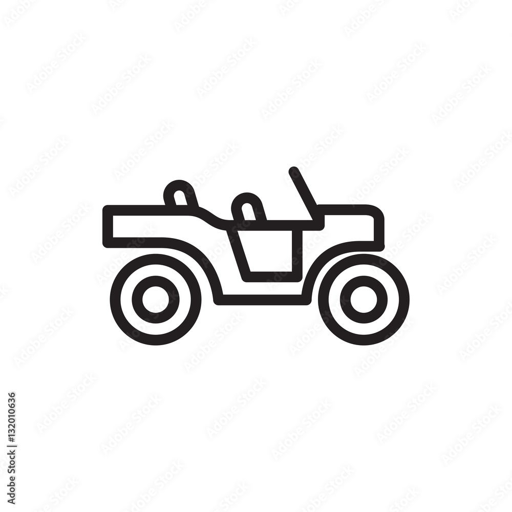 weapon truck icon illustration