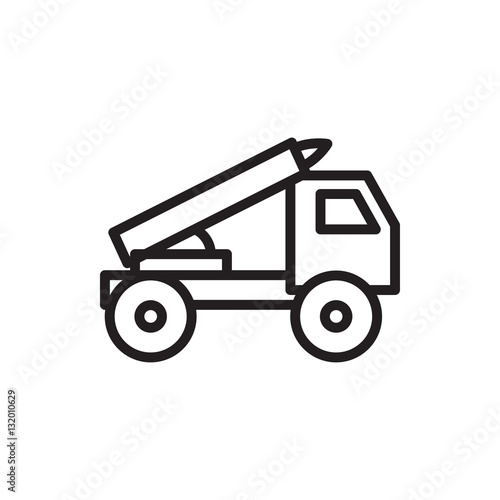 truck rocket icon icon illustration