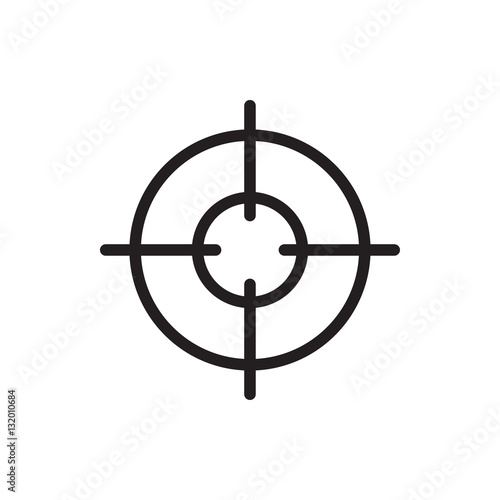 sniper target icon illustration