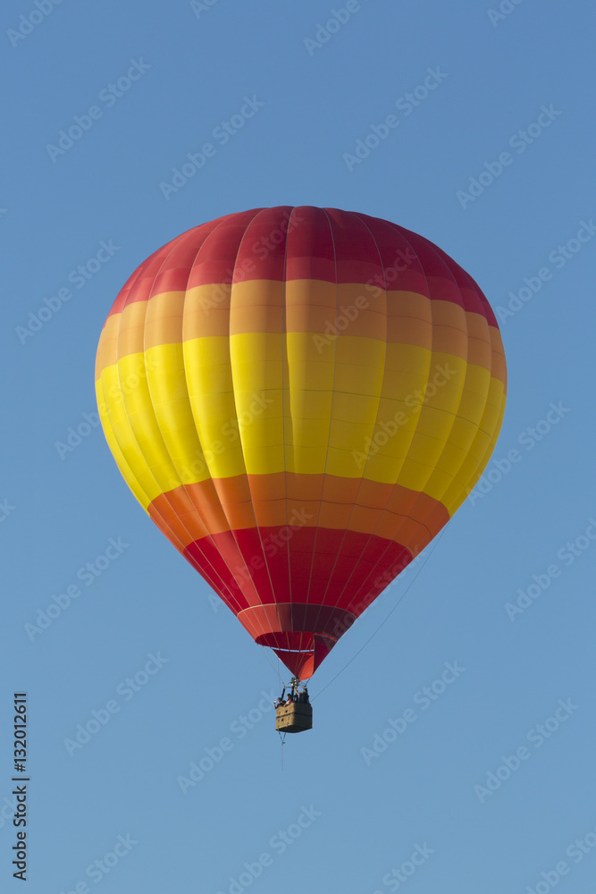 Fototapeta premium hot air balloon yellow red colors