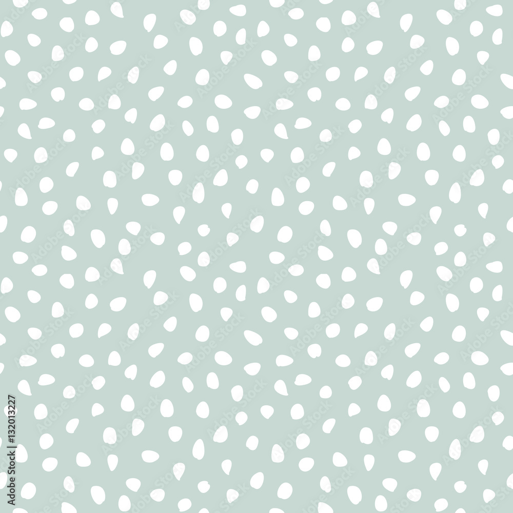 Seamless vector light blue and white background with random elements. Tileable ornament. Dotted abstract pattern