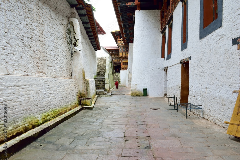 Inside Punakha Dzong, Punakha, Bhutan