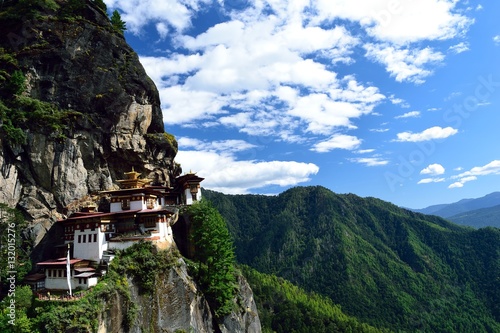 View of Taktsang Monastery (Tiger's Nest), Paro, Bhutan photo