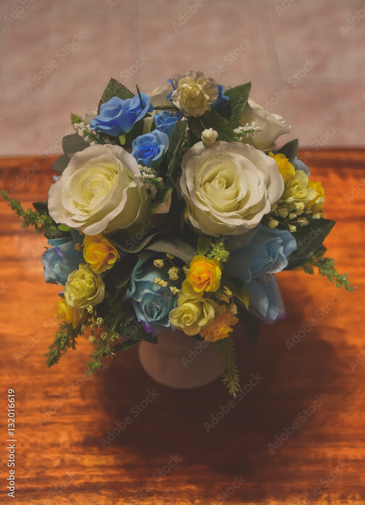 Wonderful luxury wedding bouquet of different flowers Wonderful luxury wedding bouquet of different flowers