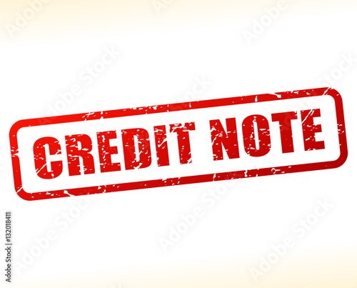 credit note text buffered