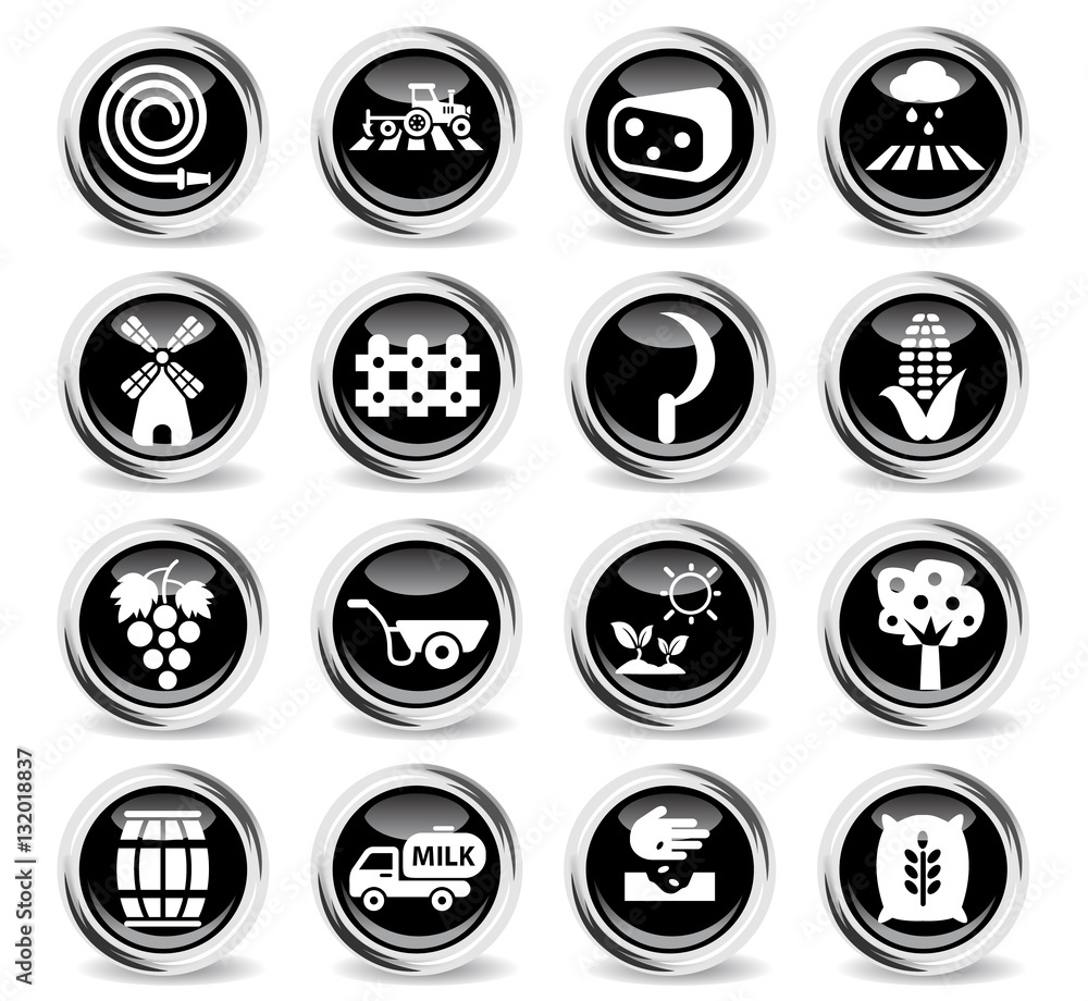 agricultural icon set agricultural icon set