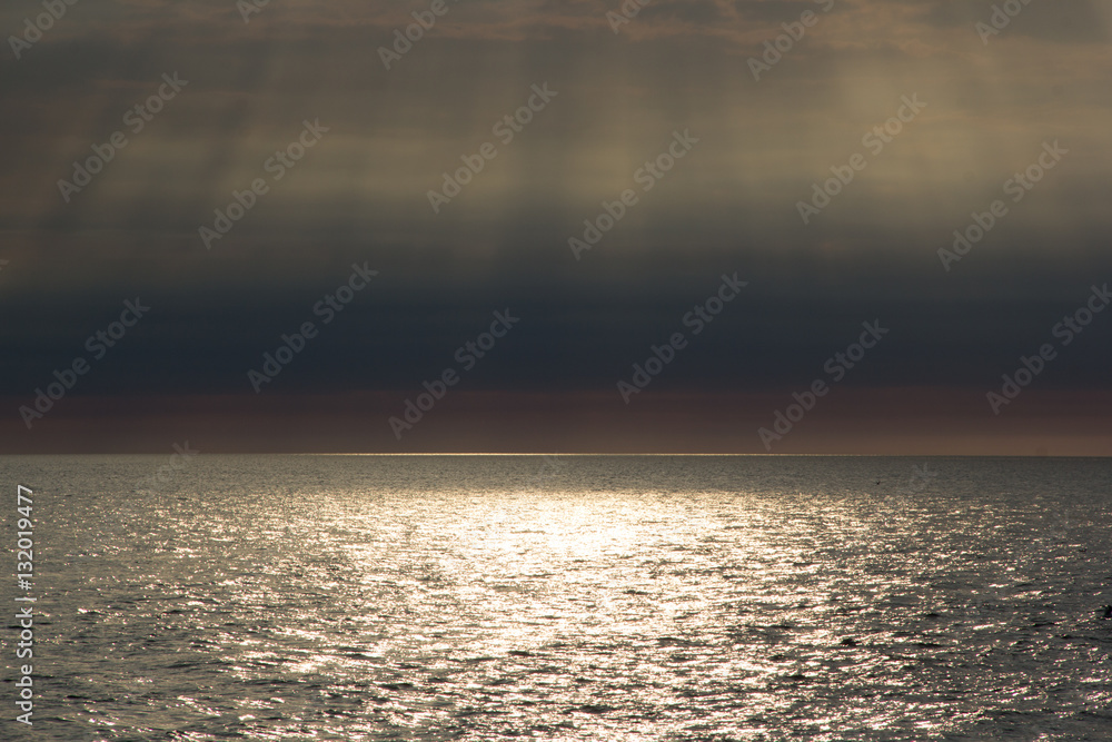 Fototapeta premium Baltic sea at golden hour
