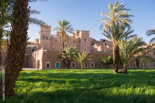 Old castle at Oasis campground at Agdz, Morocco photo