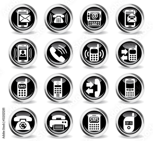 phone icon set