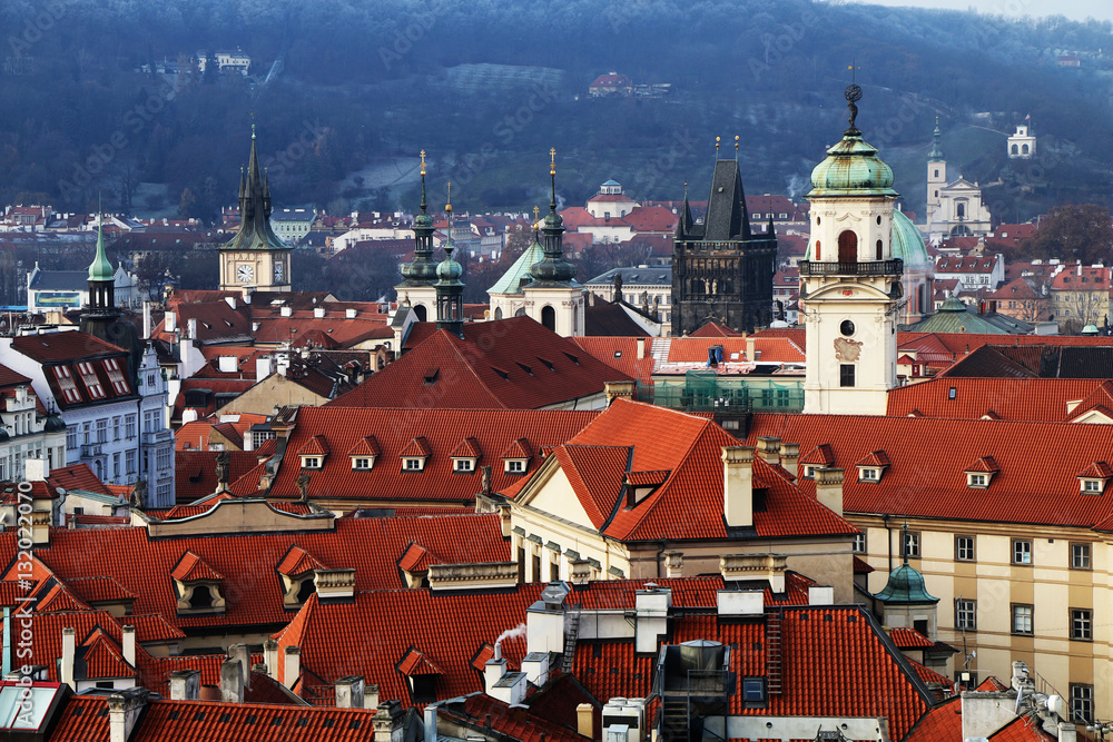 Panorama of Prague in autumn Panorama of Prague in autumn