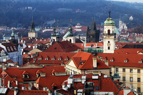 Wallpaper Mural Panorama of Prague in autumn Torontodigital.ca