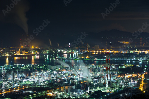 Mizushima coastal industrial area in Japan