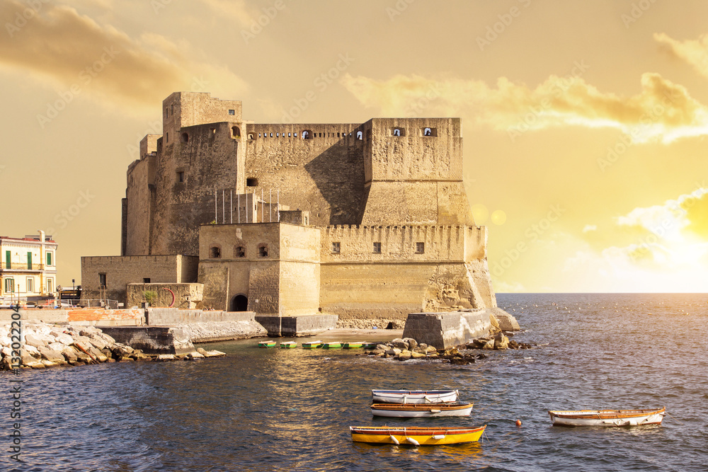 Fototapeta premium zachód słońca w Neapolu Włochy
