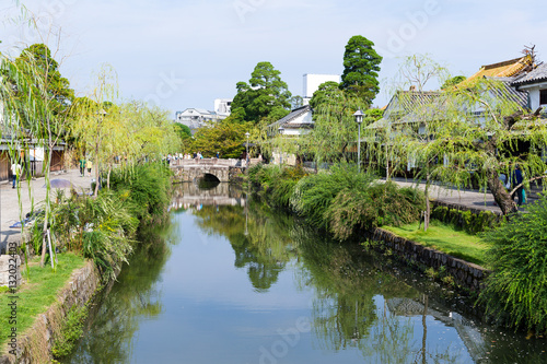 Kurashiki river in Kurashiki city