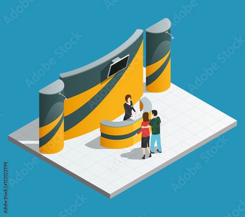 Exhibition promotion stand composition