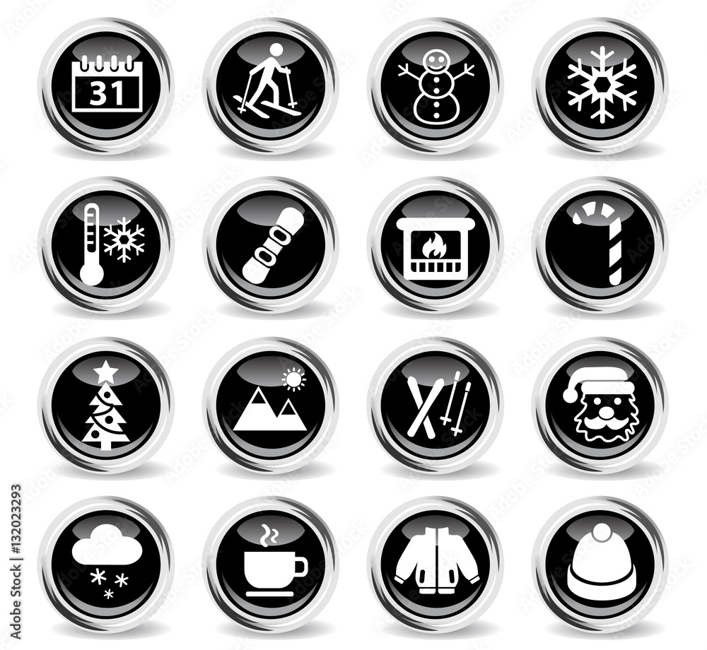 winter icon set winter icon set