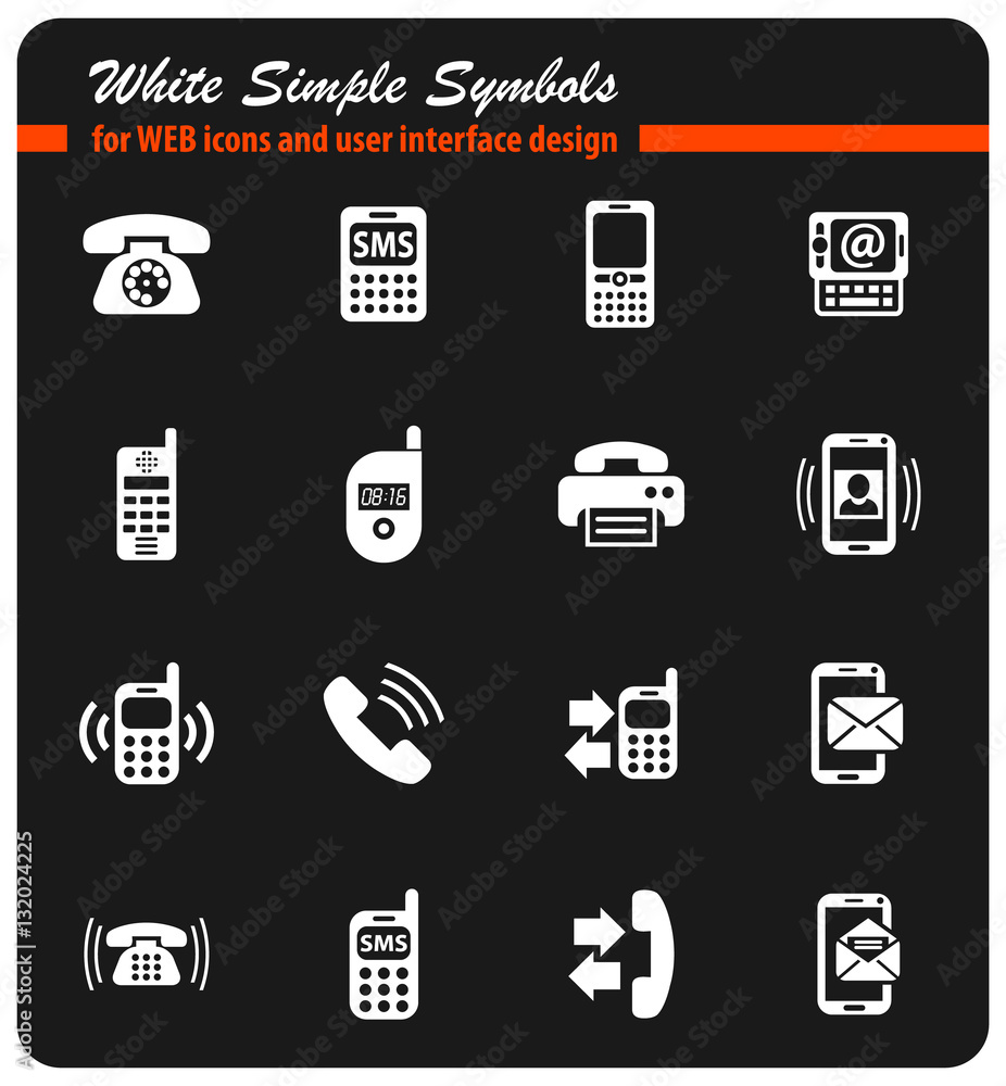 phone icon set phone icon set