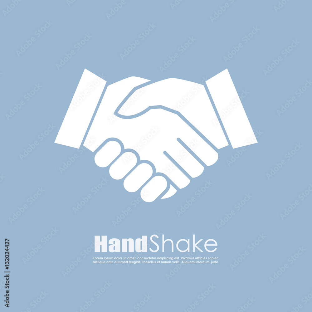 Handshake vector business icon Handshake vector business icon