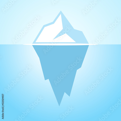 Iceberg vector icon photo