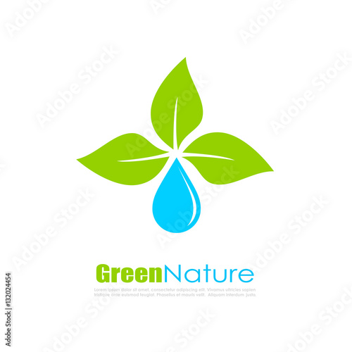 Abstract natural eco logo