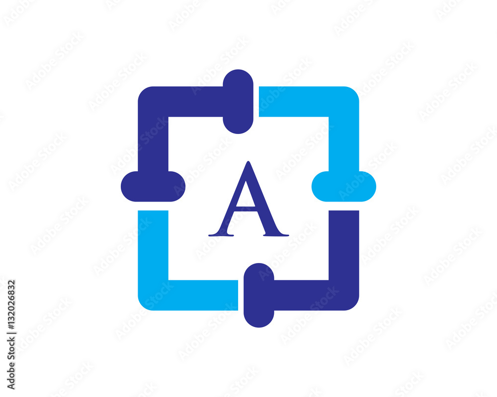 A Letter Plumbing Service Logo A Letter Plumbing Service Logo