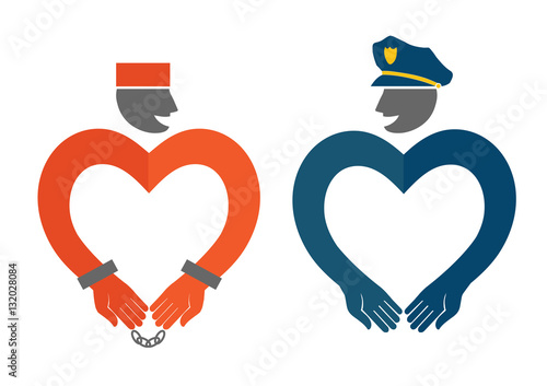 Police and prisoner .