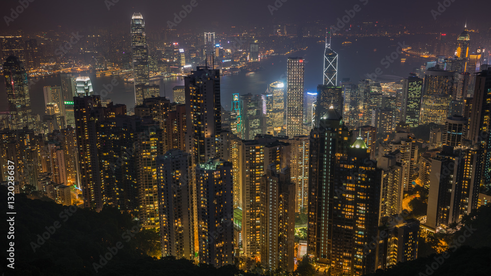 Hong Kong Skyline by Night