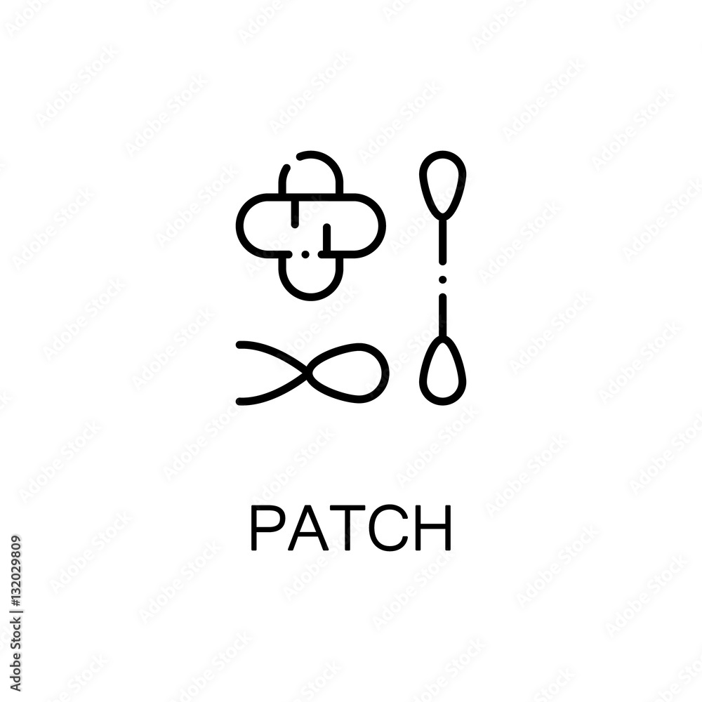 Patch flat icon or logo for web design Patch flat icon or logo for web design