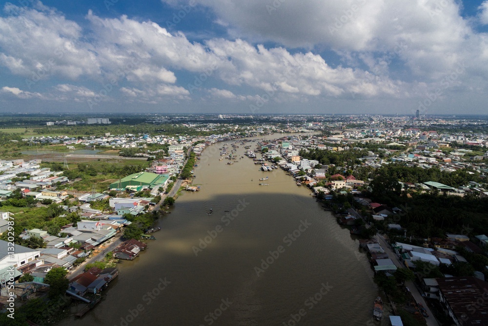 Can Tho City Vietnam Aerial Drone Photo