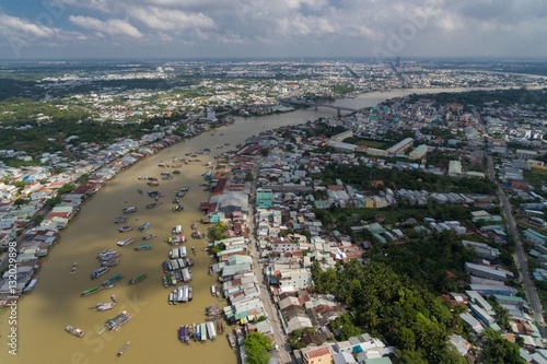 Wallpaper Mural Can Tho City Vietnam Aerial Drone Photo Torontodigital.ca