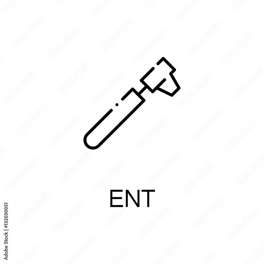 Ent flat icon or logo for web design Ent flat icon or logo for web design
