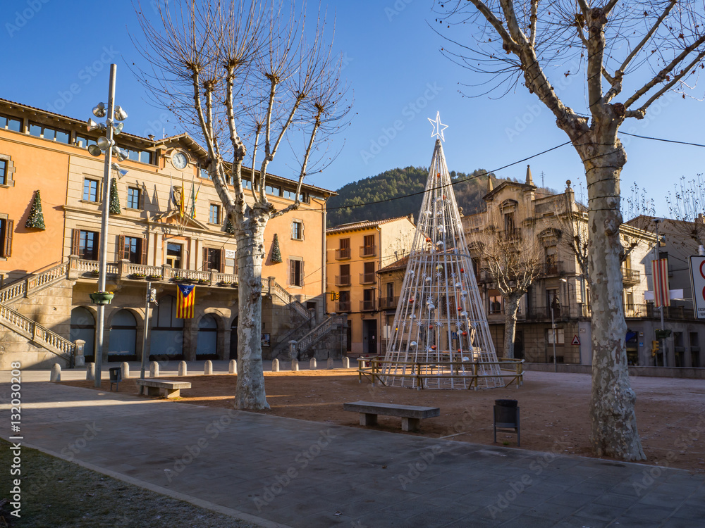Fototapeta premium Ripoll es un municipio de España perteneciente a la provincia de Gerona, en la comunidad autónoma de Cataluña. Diciembre de 2016, OLYMPUS CAMERA DIGITAL